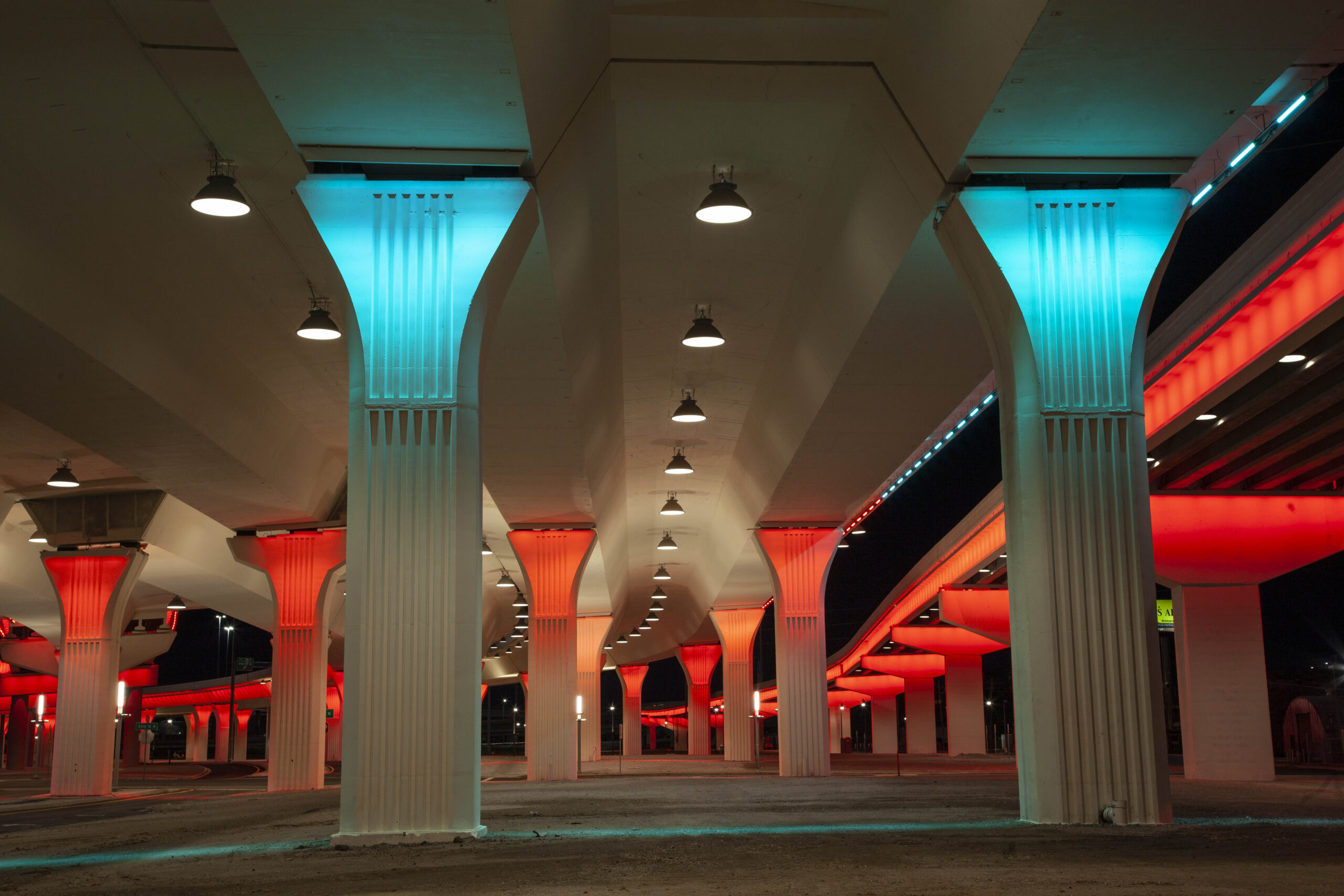 Birmingham Lights Turq Pano